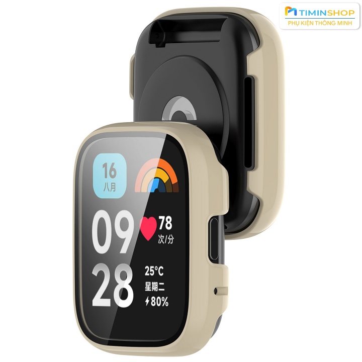 Ốp cho Xiaomi Redmi Watch 3 Active 46mm - Chất PC + kính cường lực (OCLMI3A)