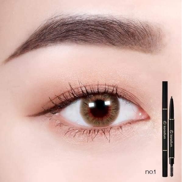 Chì kẻ mày nét siêu mảnh, lâu trôi Hàn Quốc Karadium Auto Eyebrow Pencil 0.18g