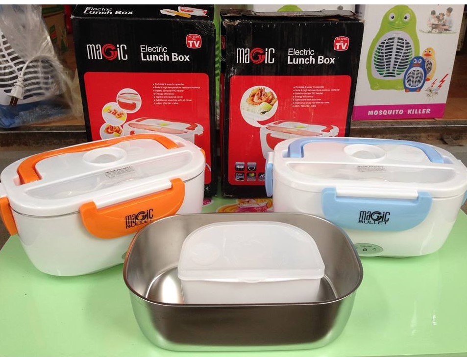 Hộp cơm hâm nóng Magic ruột inox - Hộp cơm cắm điện