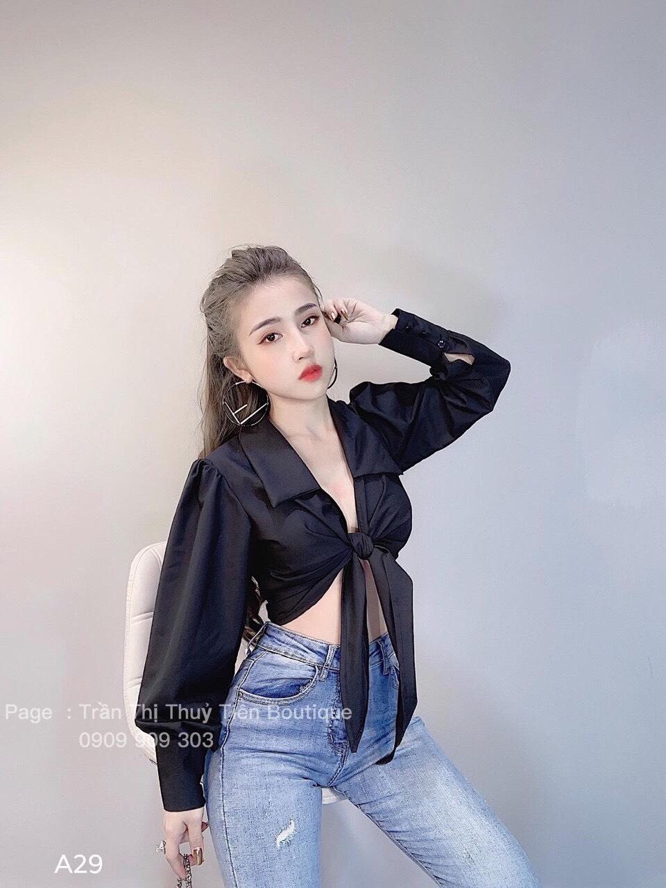 [HCM]ÁO PHI LỤA CỘT EO CAO CẤP