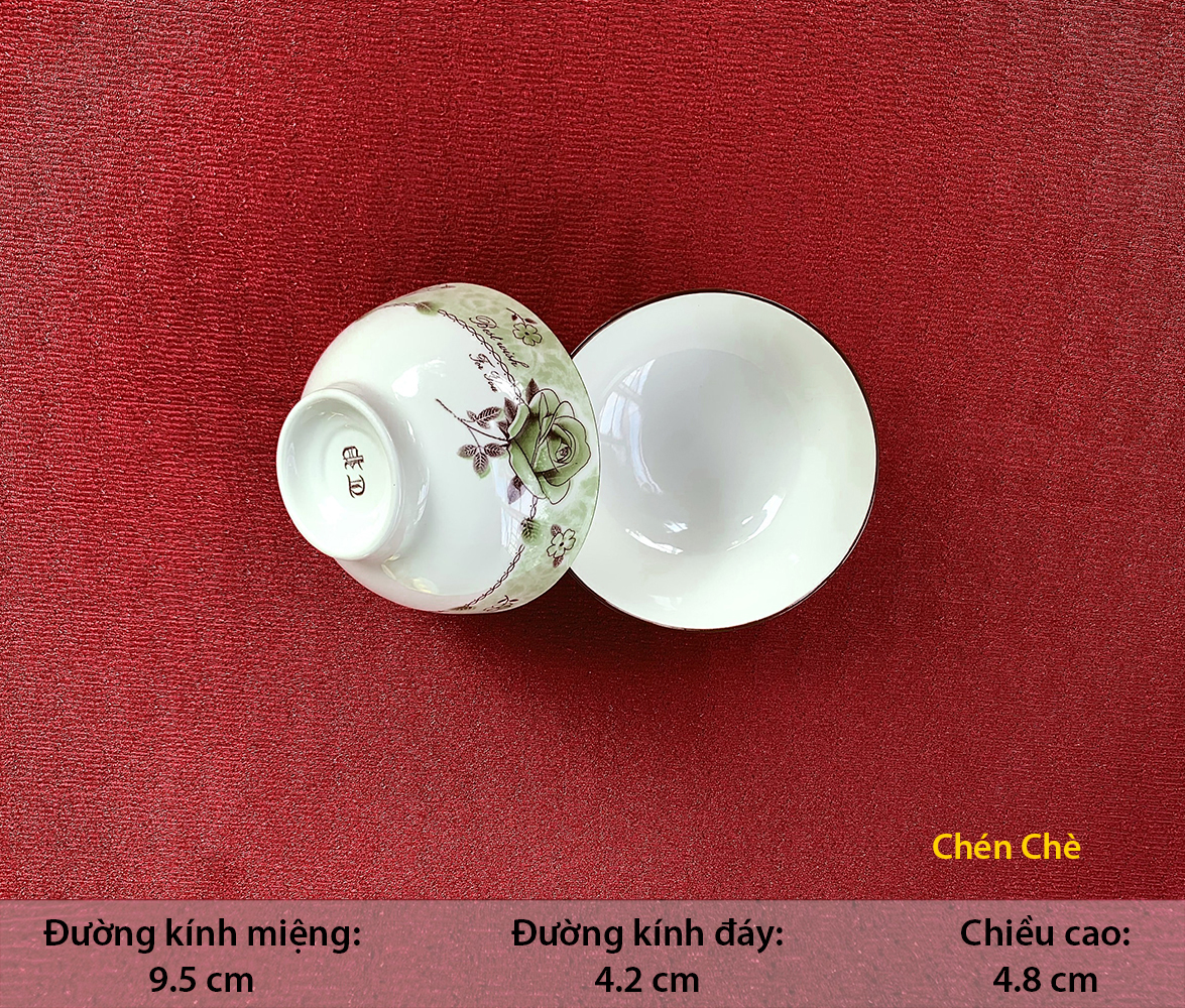 CHÉN MẮM 4D110 SỨ BÁT BẢO CAO CẤP, sINCE_1977