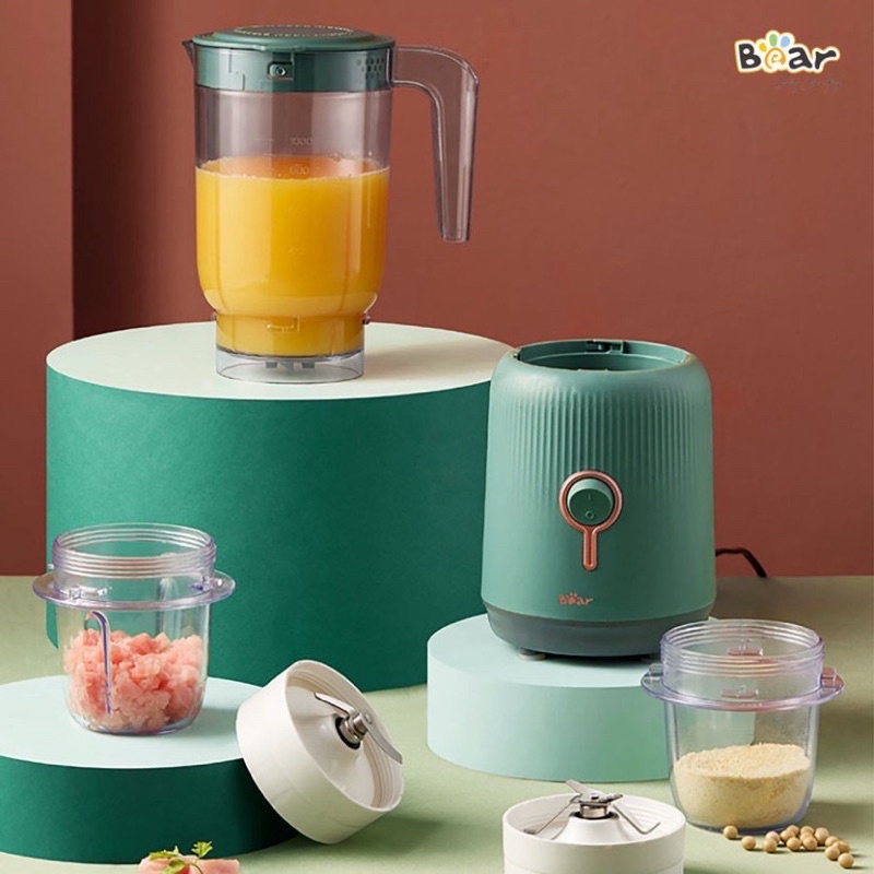 MÁY XAY BEAR 3 CỐI XANH ( BH 18 THÁNG)