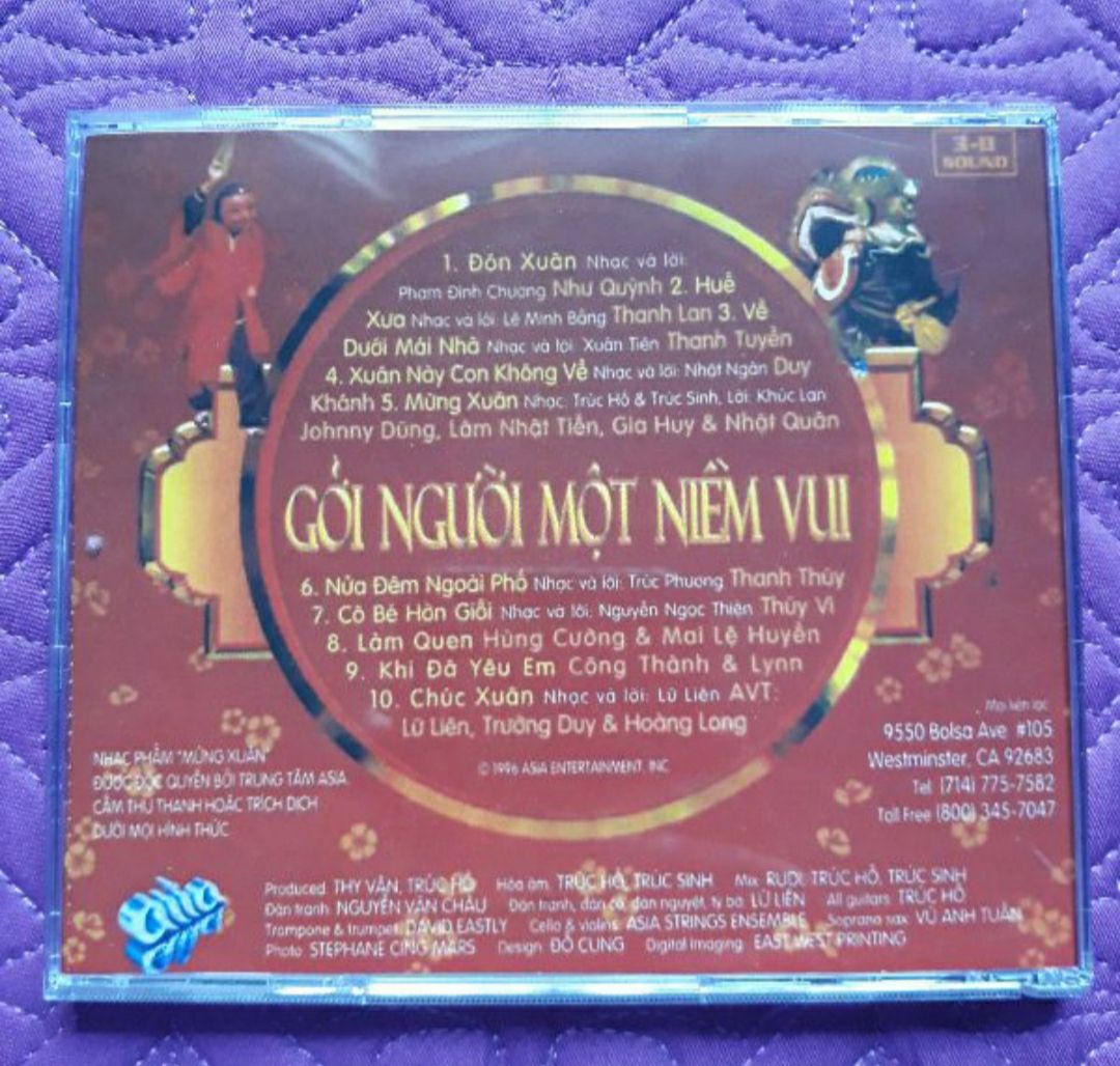 Bộ 4 cd nhạc xuân Mitsubishi phono