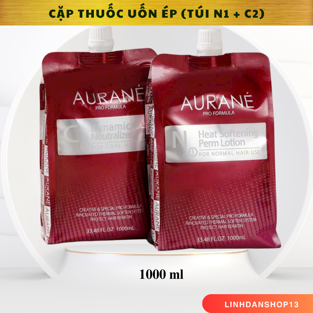 Cặp uốn - duỗi thơm phục hồi tóc aurane pháp 1000ml