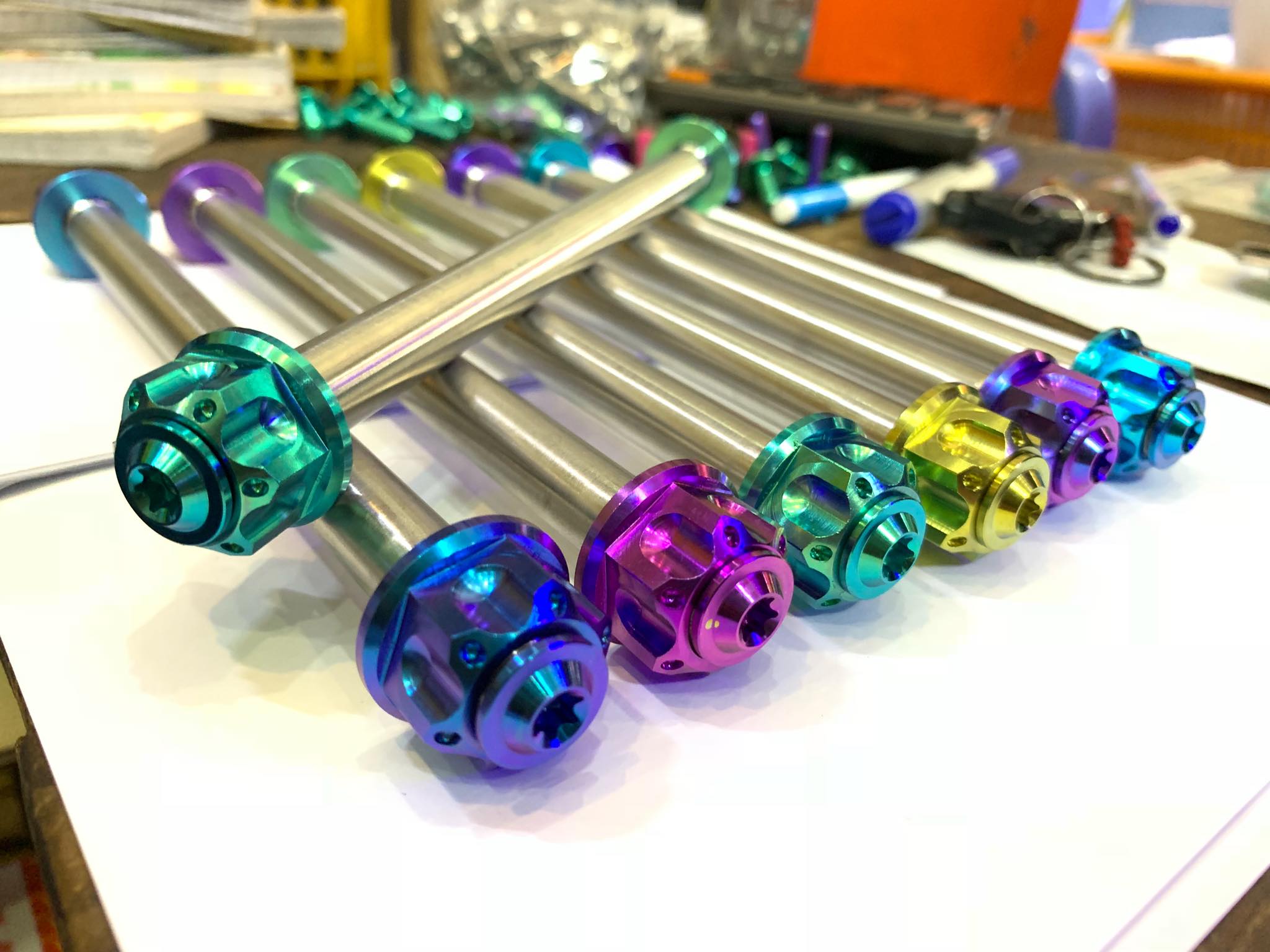 [HCM]Cốt Inox full tán ốc Titan Gr5 cho cốt trước Vario Click Ab