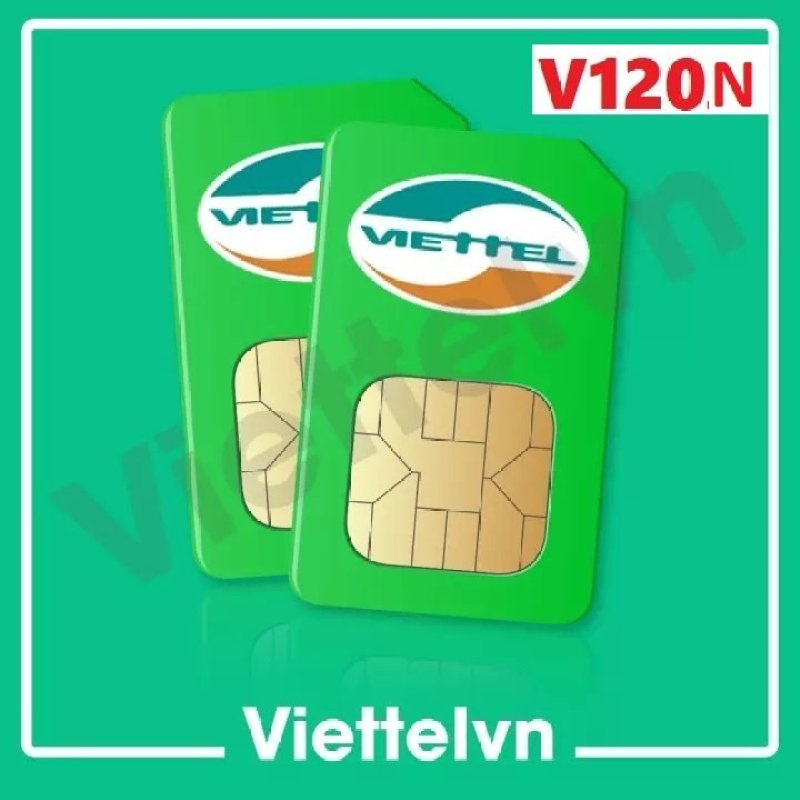 (NEW) SIM V120N Viettel 4G - Miễn phí tháng đầu - 4GB/ngày chỉ với 120k mỗi tháng