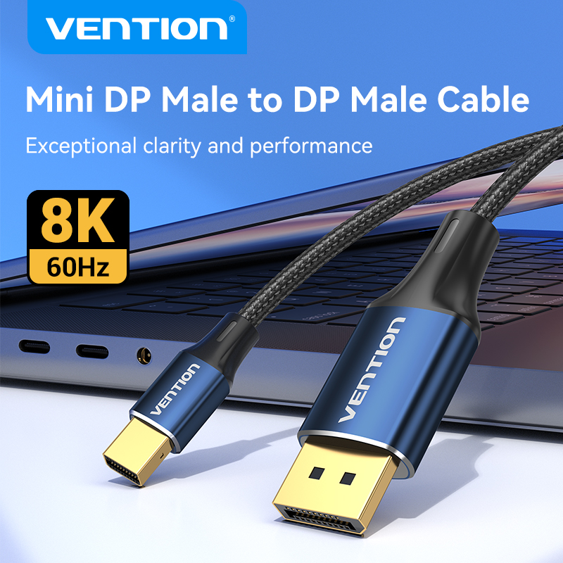 Vention Mini Dispaly Port to Display Port Cable 8K 60HZ Mini DP to DP Port Converter for Computer TV Displayport 1.4 Cable