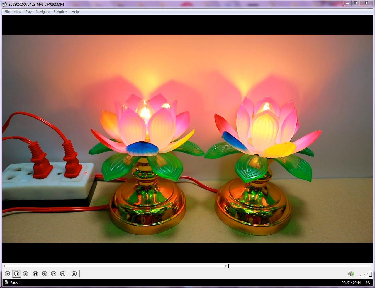(Category 1) Pair of Altar Lamps, Altar Lamps, Altar Electric Lamps, Buddha Altar Lamps