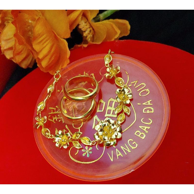 VòNg Tay CướI DáT VàNg 9999 KèM HộP