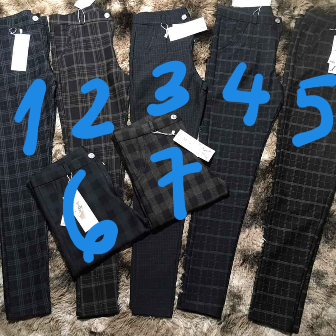 [HCM]Quần cotton sọc dây kéo