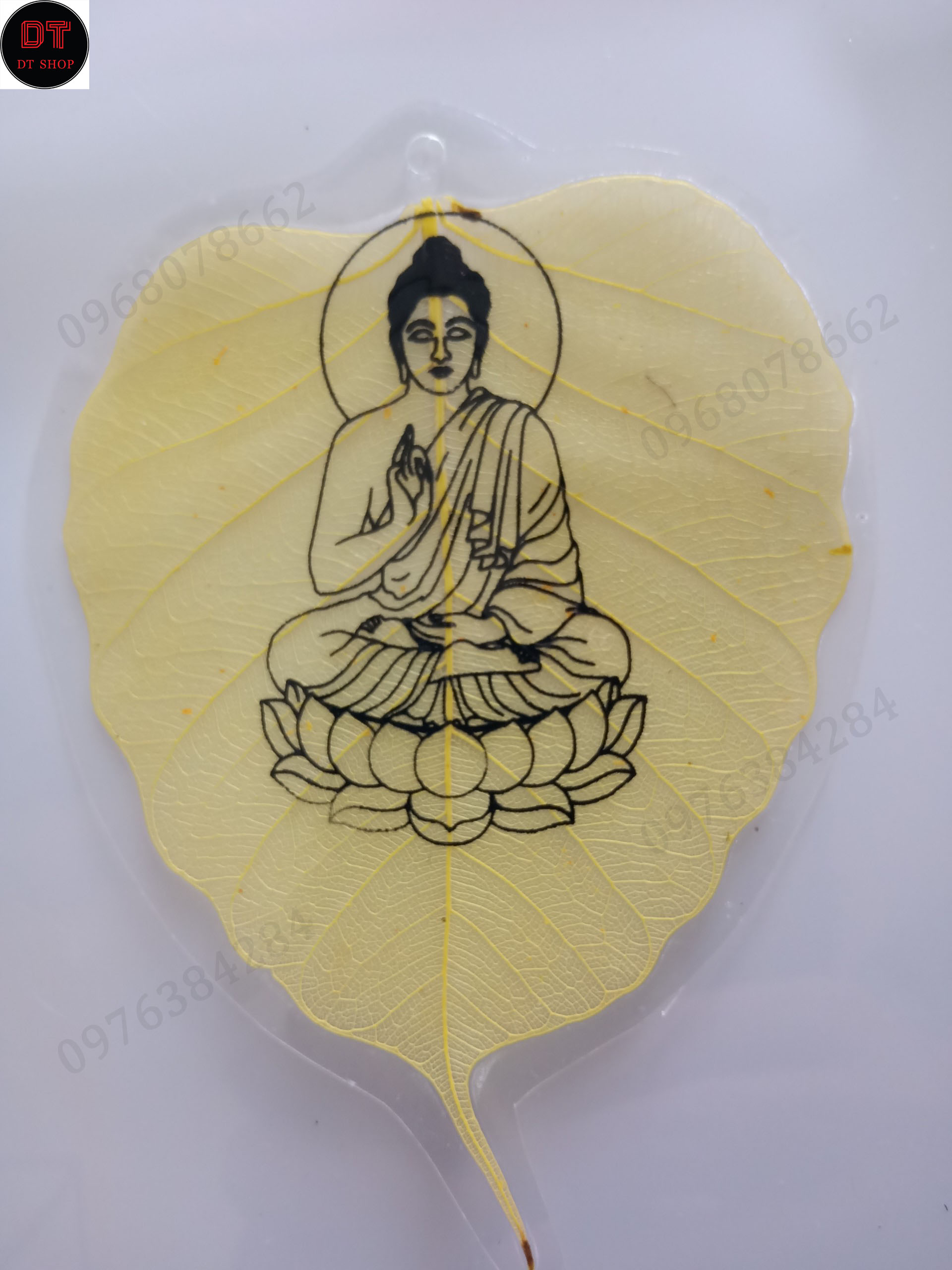 Lá Bồ Đề in hình Phật Thích Ca ( lá to)