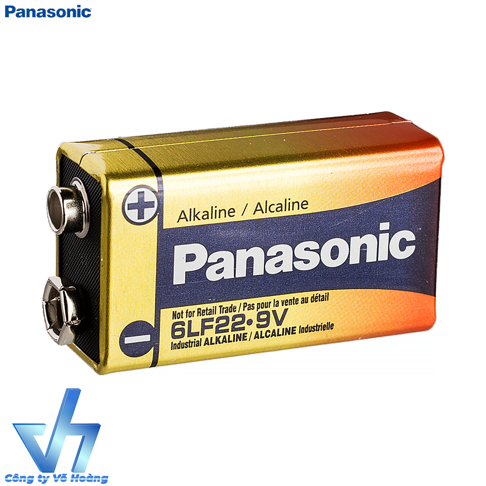 Pin vuông 9V kiềm chống chảy - Panasonic 9V Alkaline