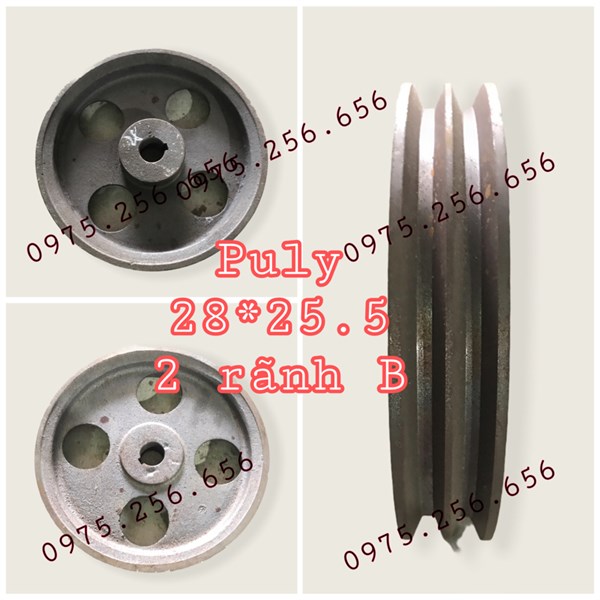 Puly 28*26mm 2 rãnh B buly gang