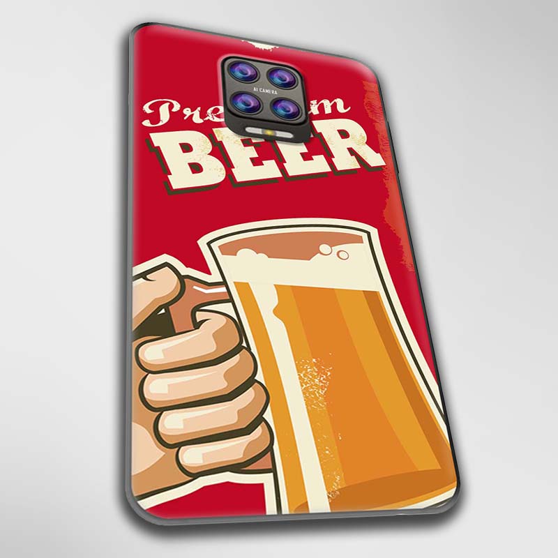 Ốp lưng dành cho Vsmart Aris Aris Pro mẫu Beer nền đỏ