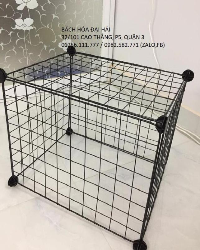Kệ lưới sắt lắp ghép đa năng- làm chuồng quây thú cưng - kệ trang trí - kệ sách - kệ sắt để cây cảnh- COMBO 5 tấm lưới 35cm x 35cm