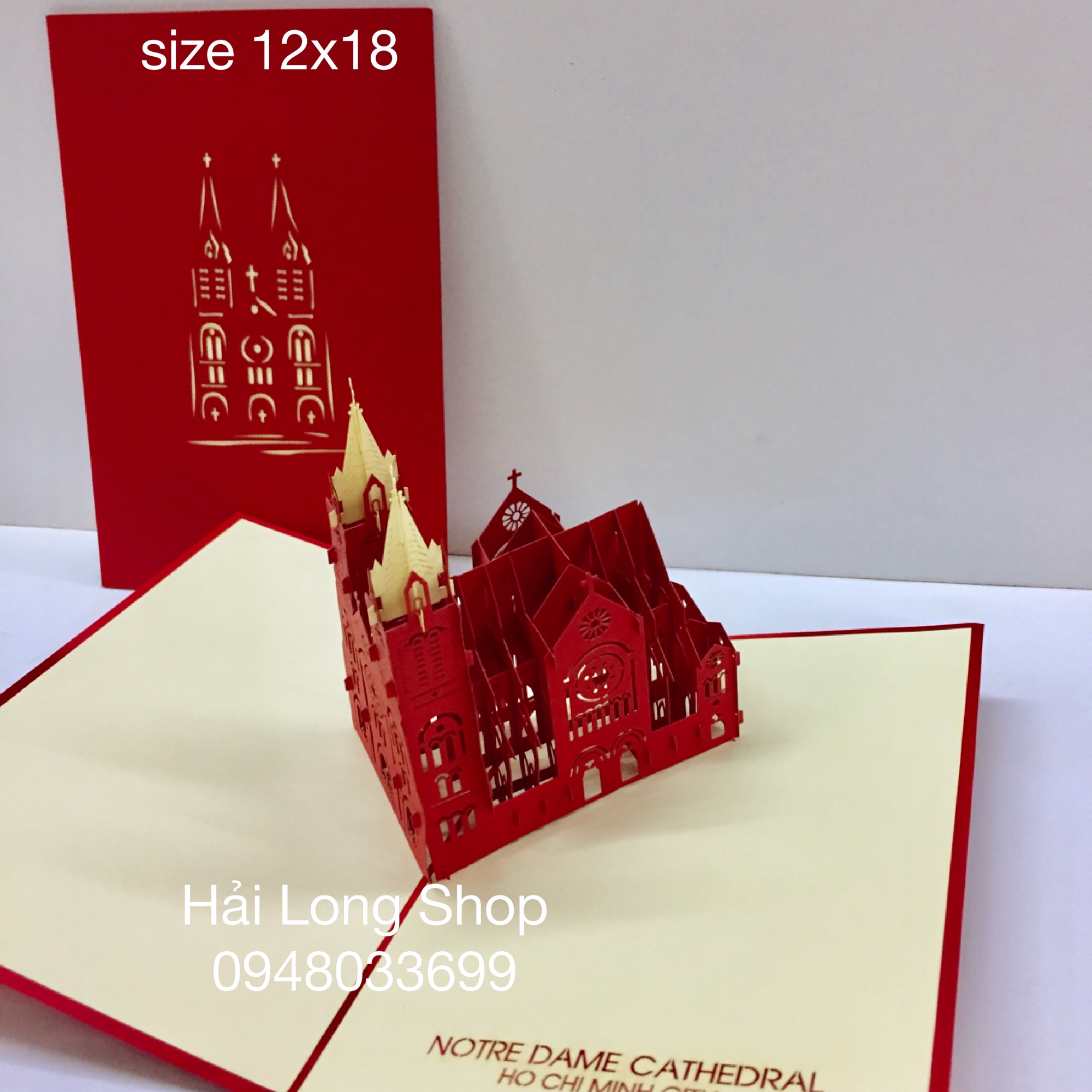 Nhà Thờ Đức Bà ( HCM ) - Church - VN - Thiệp 3D