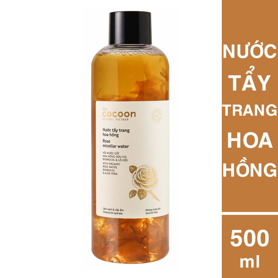 [HCM][DỊU NHẸ SẠCH SÂU] Nước Tẩy Trang Hoa Hồng Cocoon 500ml