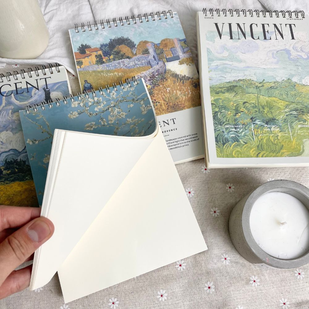 Sổ tay cỡ A5 Vangogh 120 trang_Guden Stationery