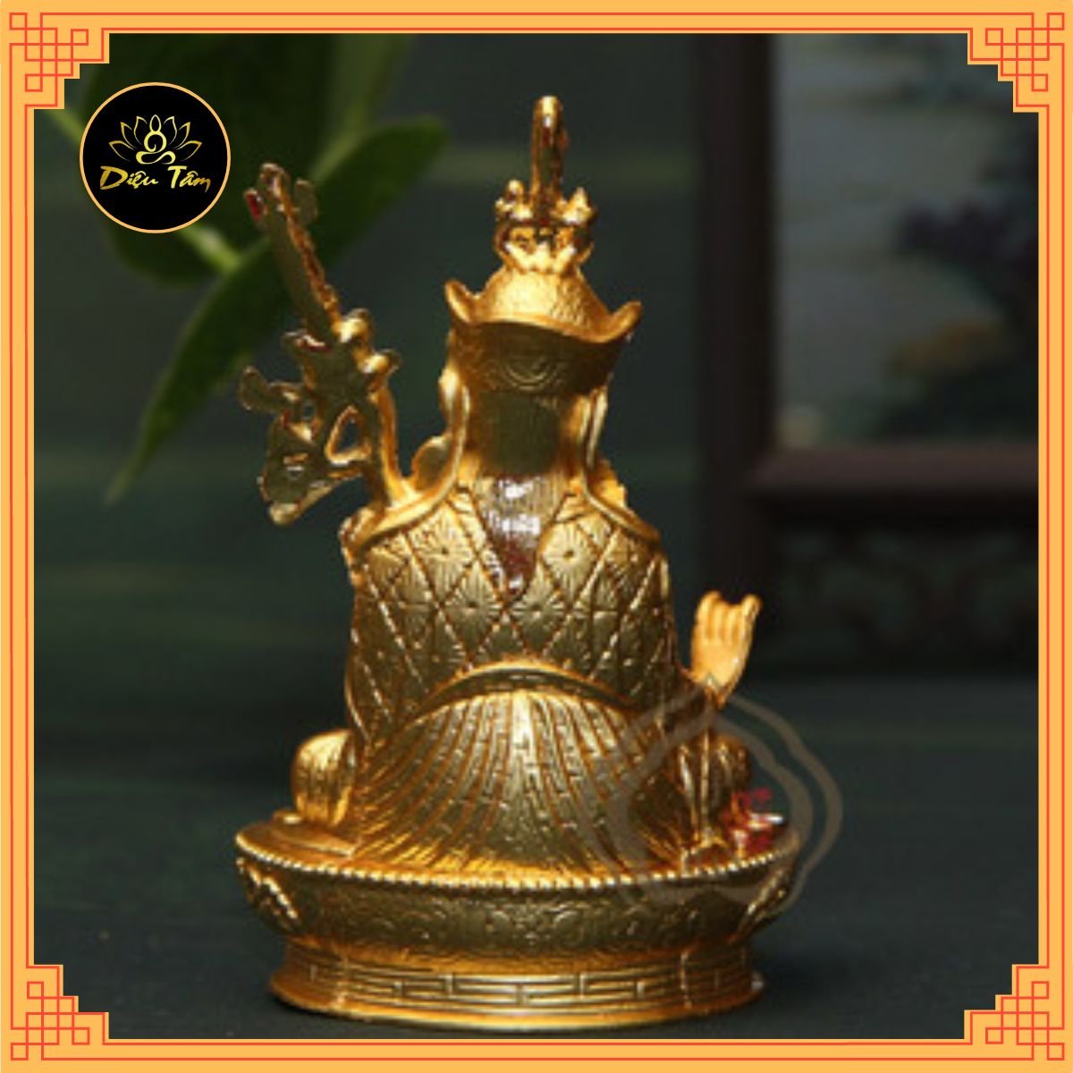 Tượng Liên Hoa Sinh - Tượng Phật Mật Tông đồ thờ cúng Diệu Tâm