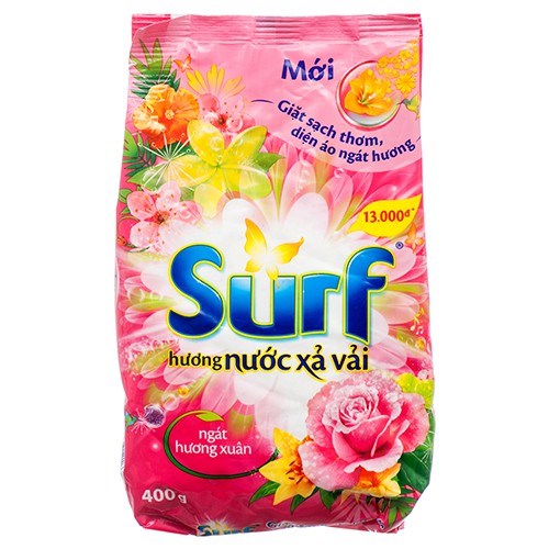 Bột giặt Surf hương nước xả vải ngát hương xuân túi 400g
