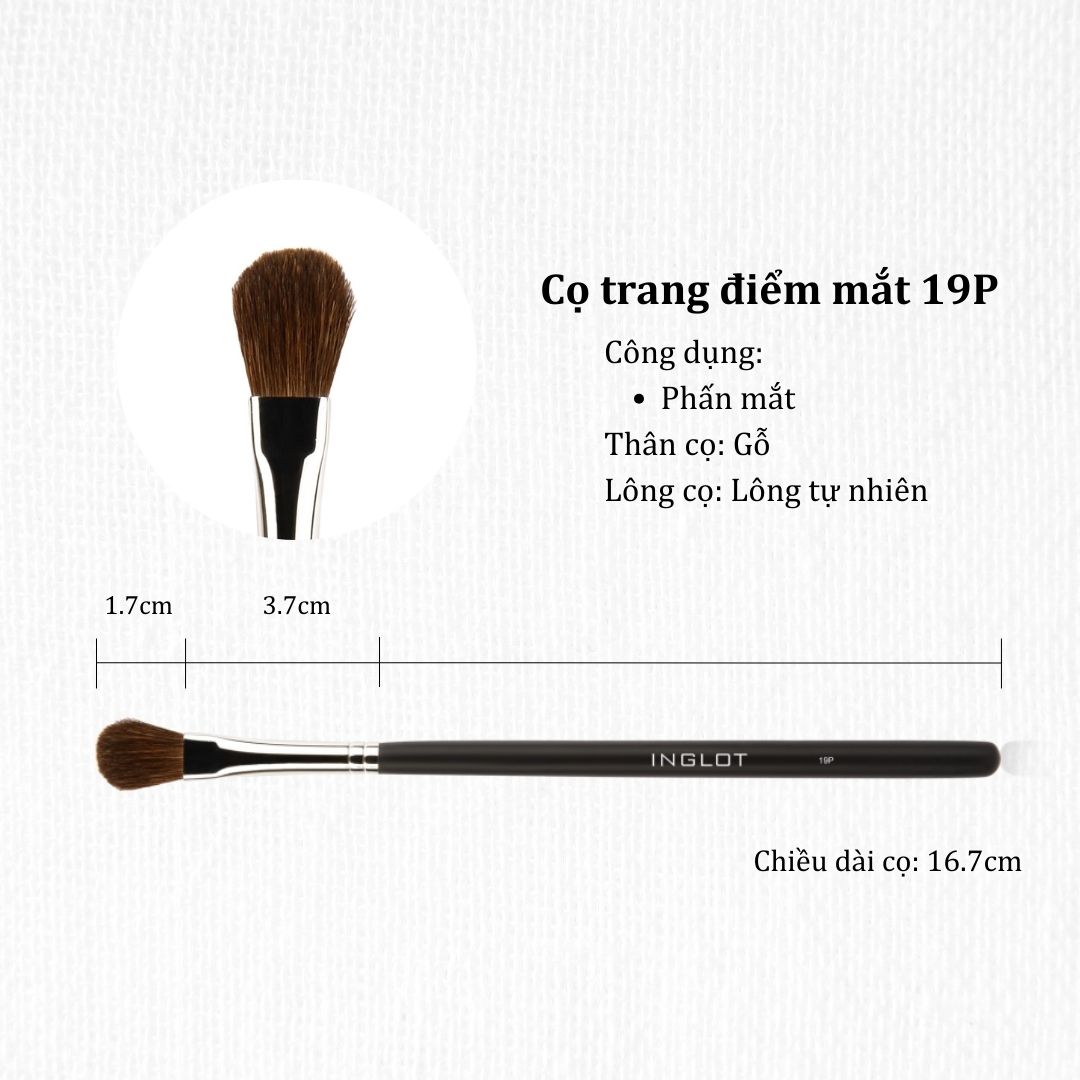 Cọ Tán Phấn Mắt Inglot Makeup Brush 19P