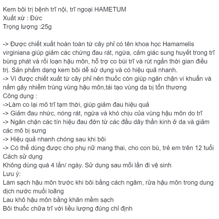 Hàng Đức đủ Bill bôi trĩ