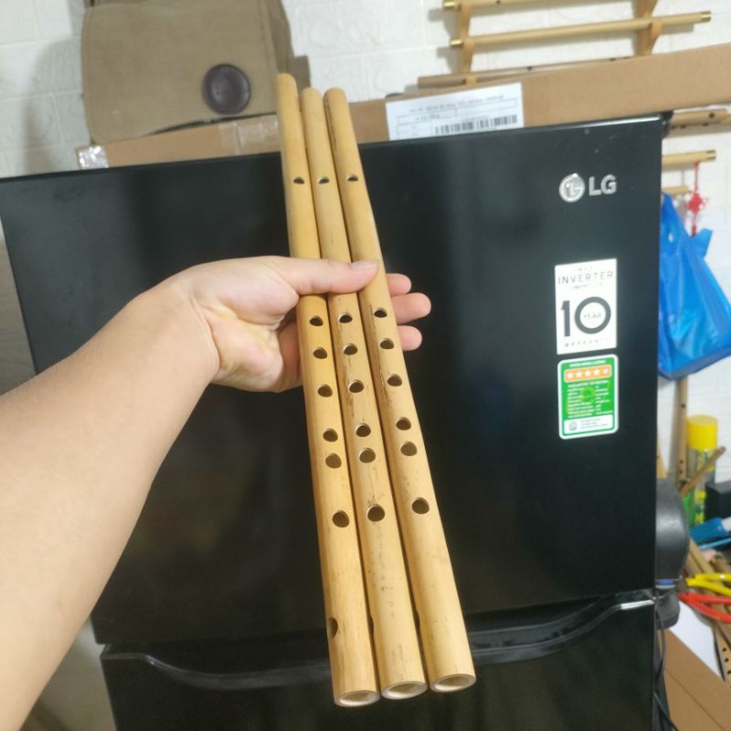 Sáo Trúc Si Giáng Bb4 Nứa Bắc [ Free Ship] Chuẩn Âm
