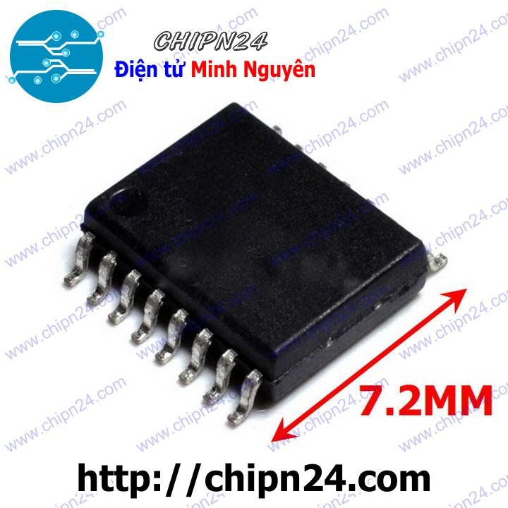 [1 con] (ST) IC Dán MAX232 WSOP-16 7.2mm Hàng Tốt (SMD) (MAX232CWE MAX232EWE RS232) - HH004434