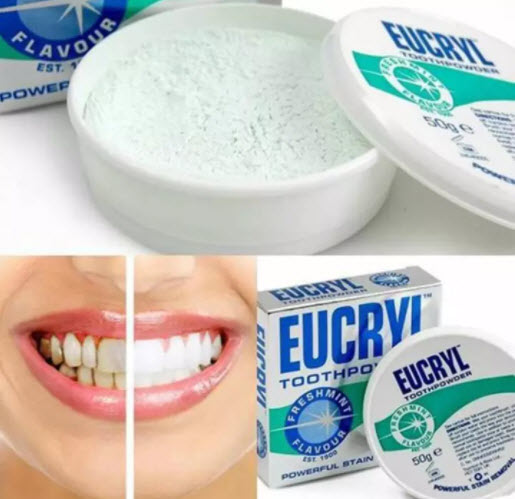 Bột Tẩy Trắng Răng Eucryl Powerful Stain Removal Toothpowder 50g