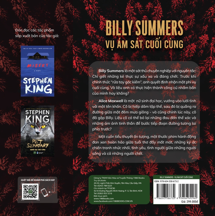 Sách Billy Summers - Vụ Ám Sát Cuối Cùng - 1980books HCM