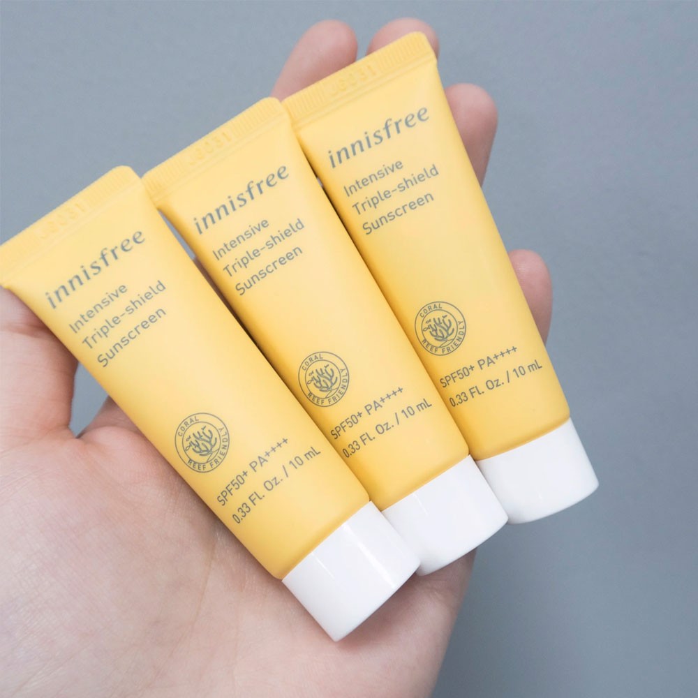 [HCM]Kem Chống Nắng Innisfree Intensive Triple Shield Sunscreen SPF50+ Pa++++10ml