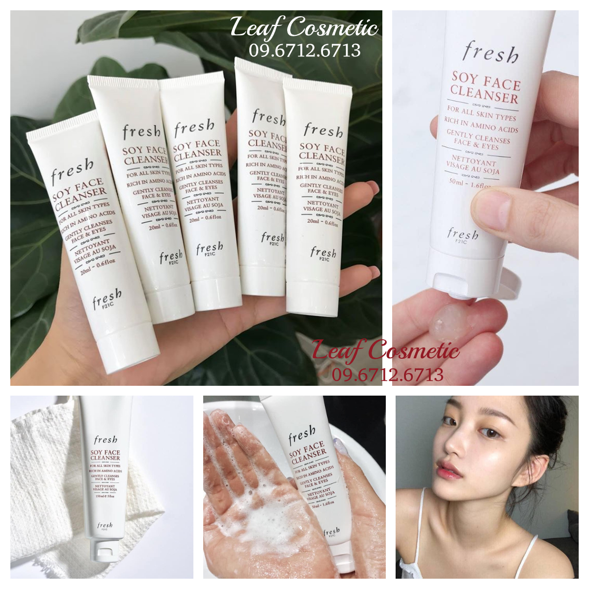 [ Mini 20ml ] Sữa rửa mặt Fresh Soy Face Cleanser