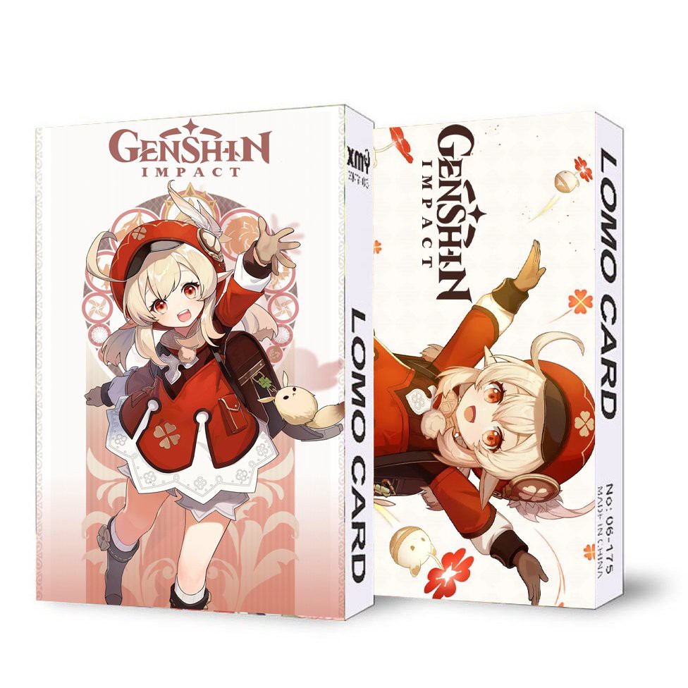 ( không kèm hộp ) Hộp ảnh lomo in hình GENSHIN IMPACT 30 tấm game anime chibi quà tặng độc đáo
