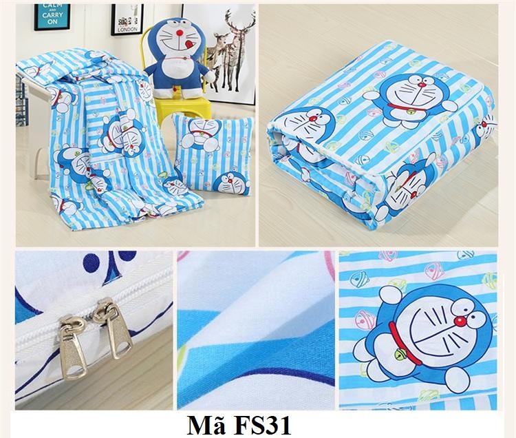 Bộ chăn gối 2 trong 1 hình Doraemon FS31