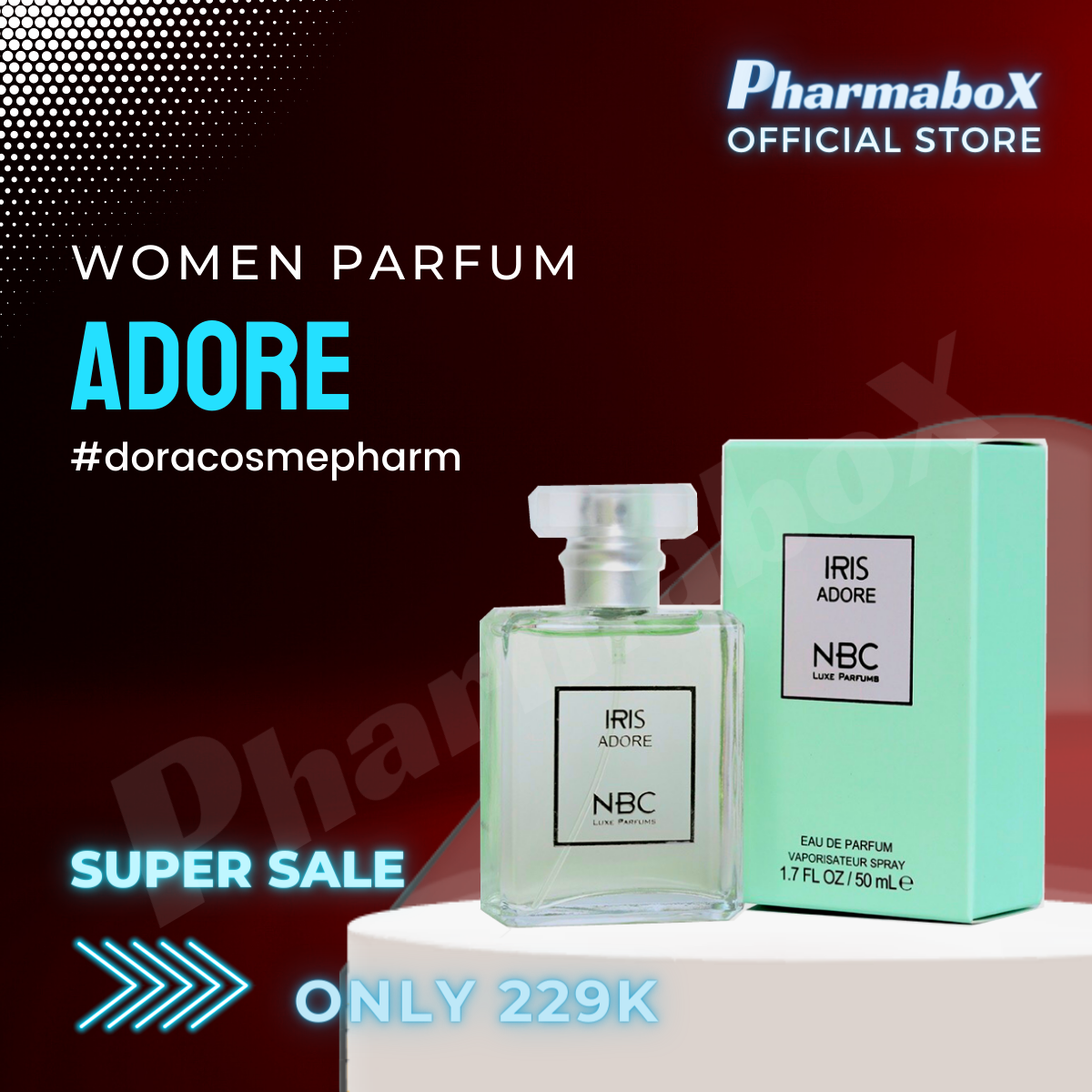 [HCM]Nước hoa nữ Cao cấp Iris Adore 50ml (Turquoise)