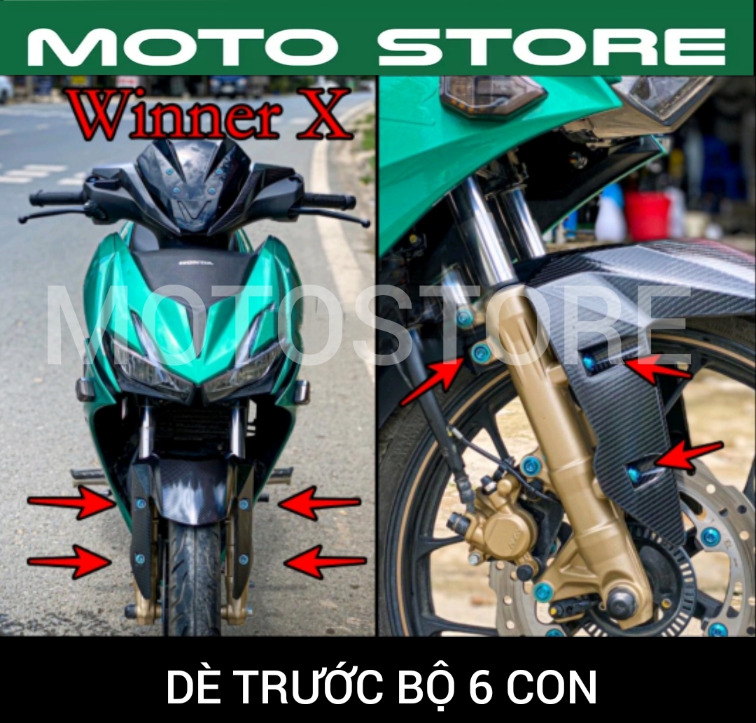 Ốc titan gr5 lắp dè trước chắn bùn winner x v2, v3 2022