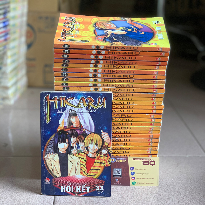 Truyện hikaru kì thủ cờ vây trọn bộ 33 tập - sách truyện full bộ