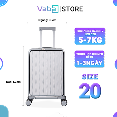 Vali kéo du lịch Vaba Sturmfrei cá tính size 20