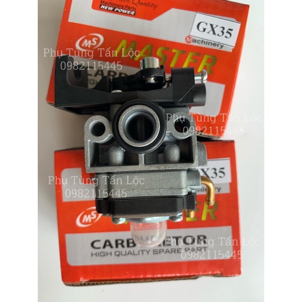 Chế hoà khí máy cắt cỏ - bình xăng con máy cắt cỏ 4 master sịn thì gx35 gx25