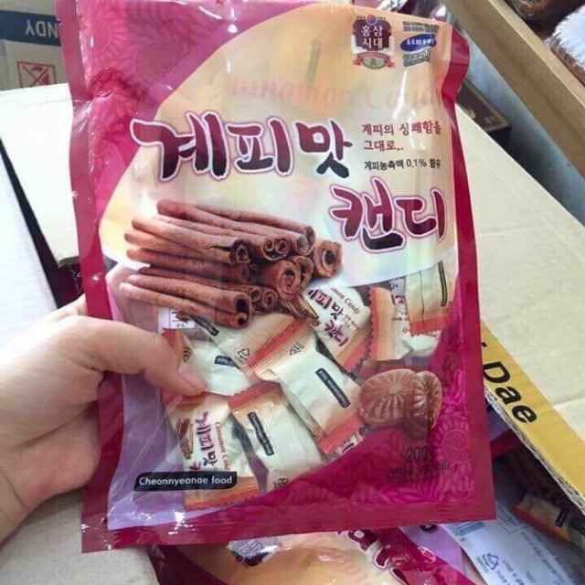 KẸO QUẾ CỨNG HÀN QUỐC 200G