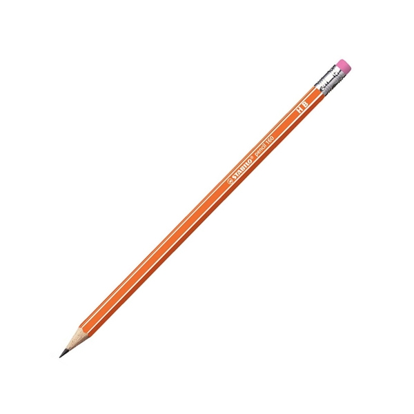 Bút chì gỗ hb stabilo pc2160r-hb - màu cam