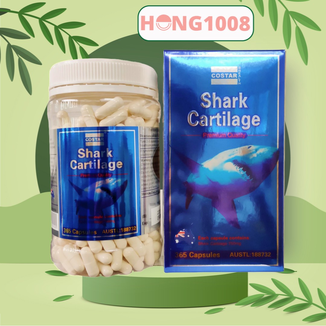 Viên uống Sụn Cá Mập Costar Blue Shark Cartilage 750mg 365 viên - Hỗ trợ sức khỏe xương khớp - Shop Hong1008