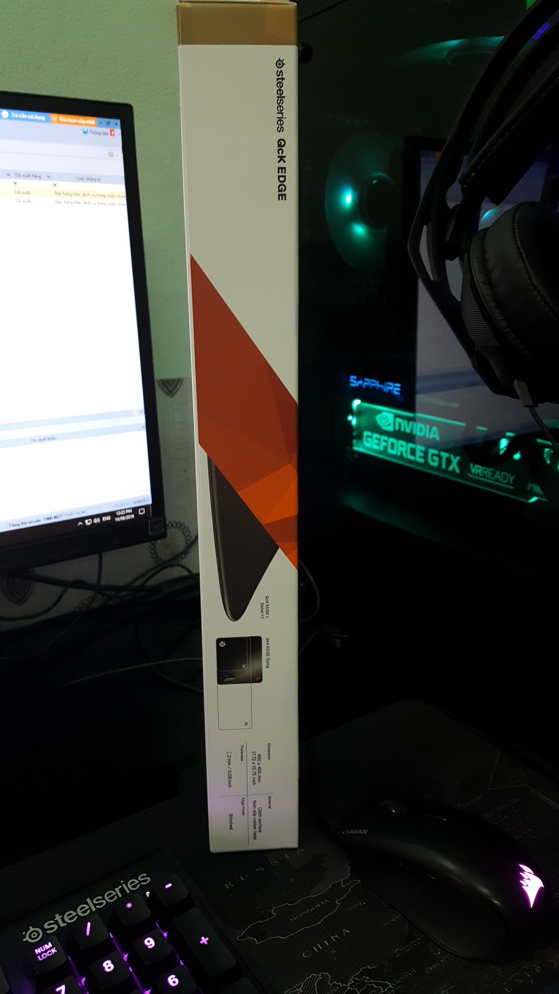 Miếng lót chuột STEELSERIES QcK Edge Medium / Large / XL MKStore