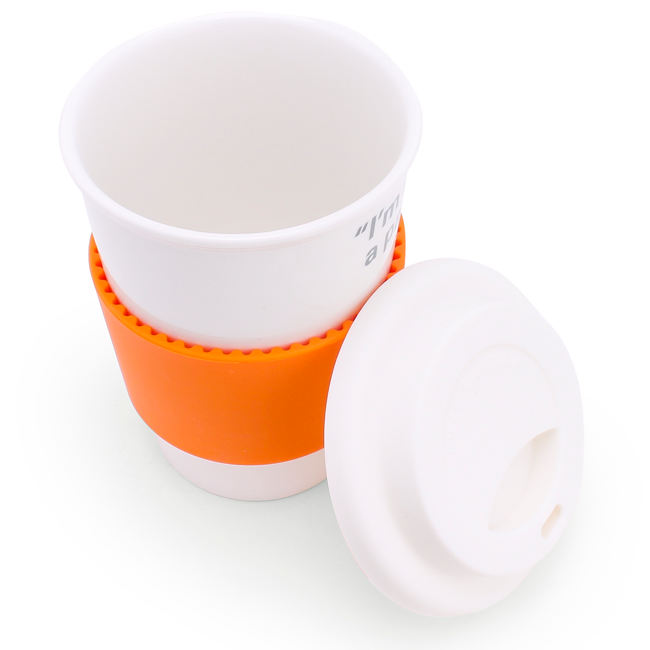 Ly sứ Lock&Lock 370ml - Màu cam - SLB003O