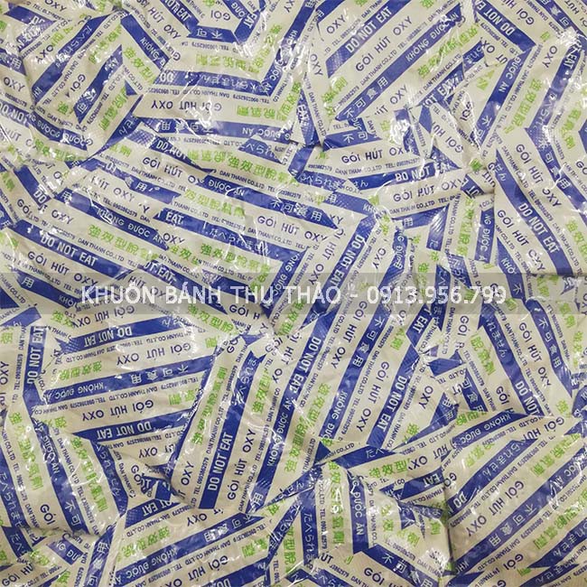Gói hút oxy 50cc (gói hút ẩm) bảo quản bánh, hạt khô