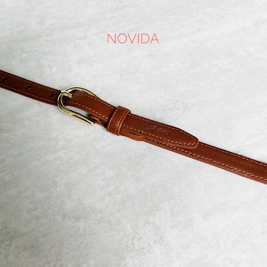 Thắt Lưng Nữ Da Bò 100%, Dây Nịt Da Thật Cao Cấp Novida vv