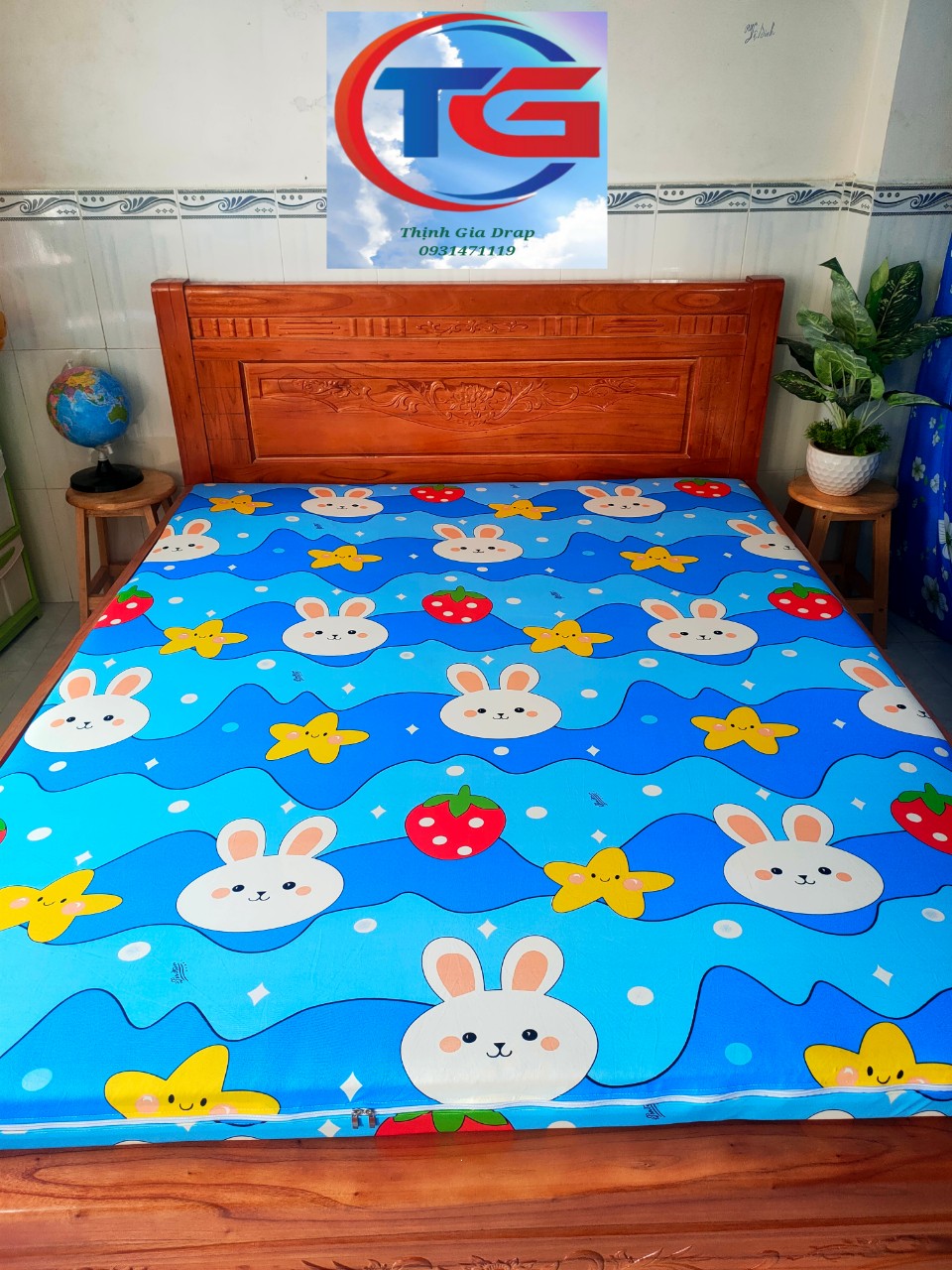 Drap lẻ Thun 3D Hàn Quốc