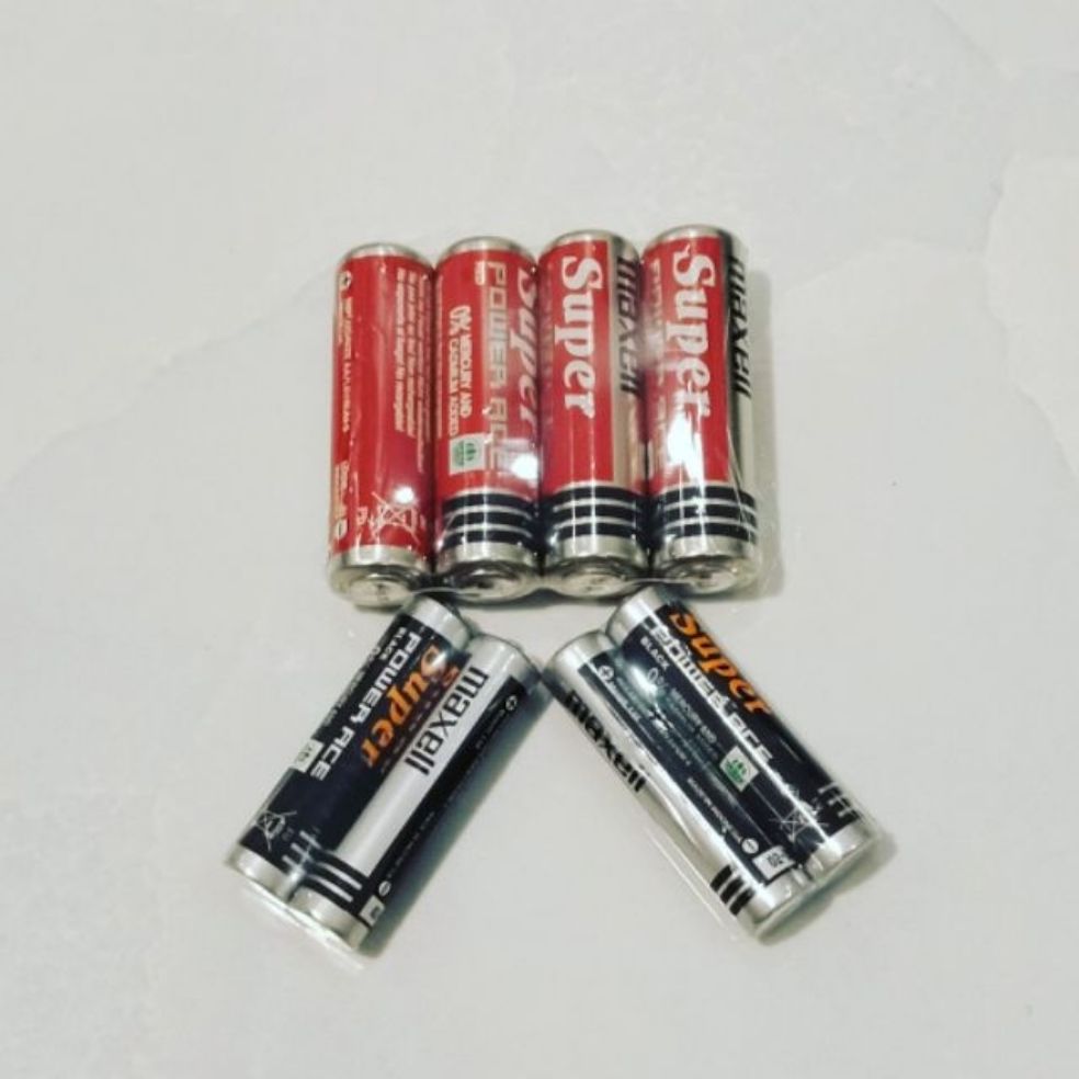 4cục pin tiểu Maxell super 2A,3A < 1,5V