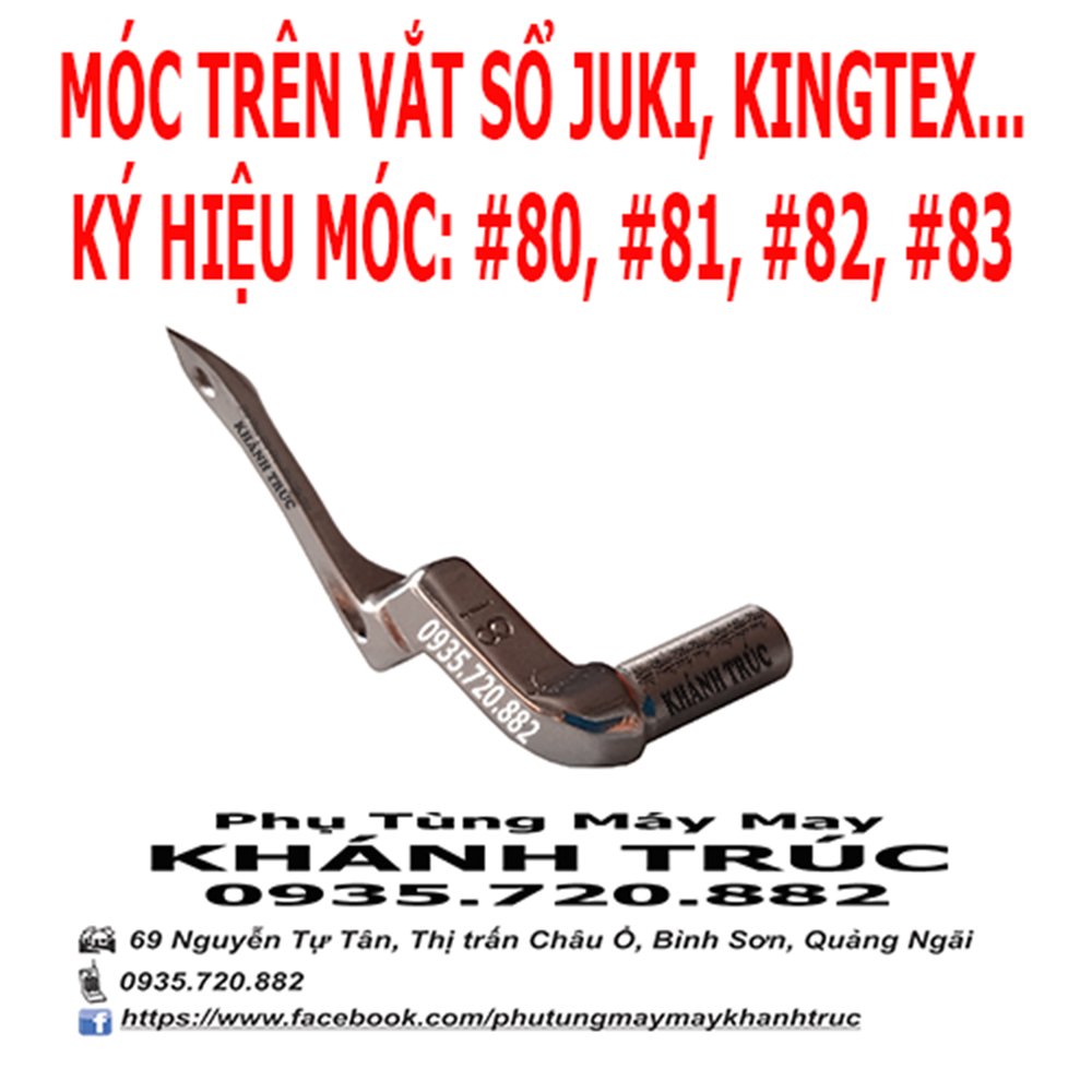 Móc trên máy vắt sổ công nghiệp JUKI MO2500