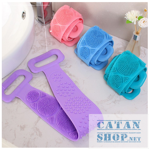 DÂY CHÀ LƯNG SILICONE TẨY TẾ BÀO CHẾT GIÚP LƯU THÔNG MÁU, DÂY TẮM CHÀ LƯNG 2 MẶT SILICONE ĐÀI LOAN GD273-ChaLung-Sili